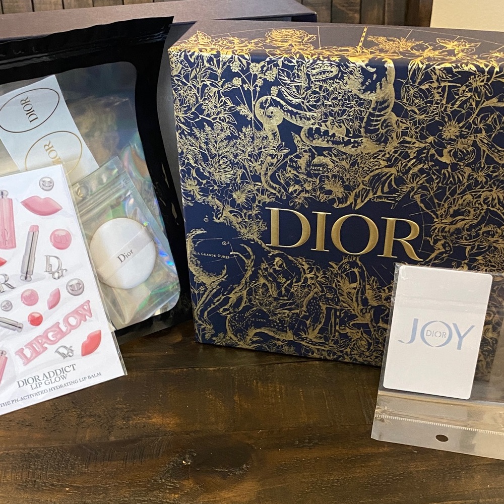 Collector’s Dior bundle includes Dior gift box and Dior card